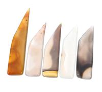 HOMSFOU Set di 5 Pezzi di Brunitoio per Agata Lucidatrice per Gioielli in Agata Naturale Utensile per Lucidare per Artigianato e Professionisti Facile da Trasportare