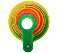 HOMSFOU Set di Calibro di Diametro per Frutta in Plastica 17 Pezzi, Anelli di Misurazione per Arance Mele Pesche, Strumento per Classificazione Frutti per Aziende Agricole Colore Casuale