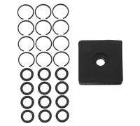 HOMSFOU Set Di Clip Con Fibbia Clip Dell'incudine Da Impatto O-ring Della Chiave a Percussione Per Attrezzi Accessori Per Chiavi a Batteria Kit Anelli Di Ritenzione Black