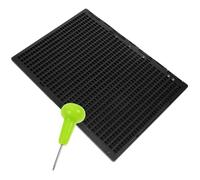 HOMSFOU Set di Placca Braille per Scrittura con 27 Righe e 30 Celle, Piastra Braille Resistente in Plastica con Stylus per Back To School Party per Persone Non Vedenti