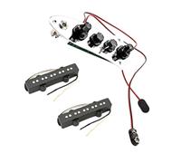 HOMSFOU Set Pickup per Basso Jb a 5 Corde, Humbucker, Ferro, Argento, Facile da Installare e Trasportare, per Bassisti, Parti per Basso Elettrico G100
