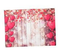 HOMSFOU Sfondo Fotografico Romantico Vinile Cuore Per Accessorio Per Foto Atmosfera Incantevole e Ricordi Indimenticabili