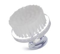 HOMSFOU Spazzola la Pulizia del Viso Manuale Bianca, Esfoliante per Viso con Testina Morbida, Strumento per Rimuovere Cellule Morte e Cuticole, Adatta per Uso Femminile e Viaggi