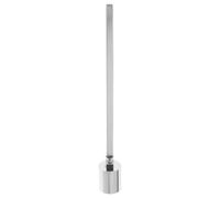 HOMSFOU Spegnicandele Diritto in Acciaio Inox per Candele e Candeline | Sicurezza senza Soffio, Finitura Argento, per Contenitori e Tealight, Accessorio Elegante per Cerimonie