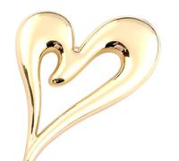 HOMSFOU Spilla Accessorio per Cappotti e Fissare Sciarpe in Lega Oro a Forma di Cuore per Donna Elegante e Creativa nel Giorno degli Innamorati