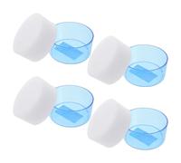 HOMSFOU Spugna Umidificante per Dita 4 Pezzi Contenitore per Ufficio, Accessorio Compatto per Conteggio Banconote e Smistamento Carta, Resistente e Facile da Pulire per Banche e