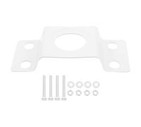 HOMSFOU Staffa di Montaggio per Lampione Solare in Ferro con Piastra Posteriore e Viti, Supporto per Palo Luce Esterno Resistente per Illuminazione Stradale e Giardino