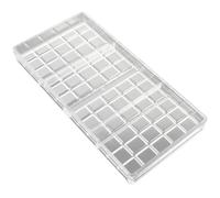 HOMSFOU Stampo per Cioccolato Quadrato in Pe Trasparente, Riutilizzabile e Antiaderente, Set per Caramelle e Dolciumi, Adatto per Uso Domestico e Pasticceria Professionale