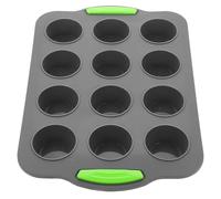 HOMSFOU Stampo per Muffin in Silicone 12 Tazze Multi-griglia Antiaderente per Uso Domestico, Teglia da Forno per Dolci Fai da Te Adatta a Pasticceria e Cucina