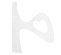 HOMSFOU Stencil in Acrilico Bianco per Manico di Tagliere, Guida di Taglio Precisa e Pratica per Falegnameria e Produzione di Taglieri