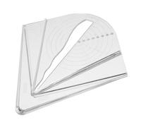 HOMSFOU Strumento per Marcatura Centro Legno in Acrilico Resistente Righello Rapido per Segni Precisi per Falegnami e Progetti DIY