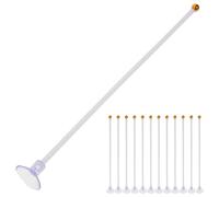 HOMSFOU Supporto per Asta Portabandiera a Ventosa per Auto, 20 Pezzi in Plastica Resistente, Base Stabile per Bandiere Esterne, Accessorio per Esposizione Bandiere Veicoli, Facile