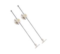 HOMSFOU Supporto per Mobili e Cerniere a Discesa in Ferro per Pensile Cucina, Ammortizzatore per Porta Armadio Maniglia Rotonda Regolabile, Set da 2 Pezzi per Comodino e Mobili Multipli