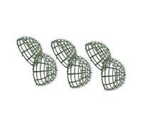 HOMSFOU Supporto per Palla Topiaria Plastica 20 Cm 3 Pezzi, Gabbia di Supporto per Fiori Artificiali per Giardino e Decorazioni Matrimonio, Porta Piante da Cortile Resistente e Facile