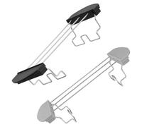 HOMSFOU Supporto per Pane e Griglia Scaldata Toast 2 Pezzi Design Antiscottatura Nero e Grigio per Tostapane Accessori da Cucina