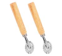 HOMSFOU Tagliapasta in Lega 2 Pezzi Manico, Rullo a Traliccio per Pizza e Pasta, Strumento per Cucina per Dolci, Biscotti e Pane, Facile da Pulire, Regalo per Inaugurazione Casa