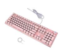 HOMSFOU Tastiera Retro Punk Meccanica Per Laptop e Desktop Design Unico e Pratico Tasti Precisi e Superficie Liscia Per Lavoro e Studio Facile Da Mantenere e Conservare