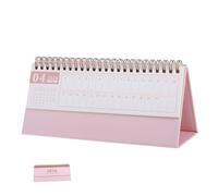 HOMSFOU Tavolo Mini Orizzontale Mesi con Rilegatura Planner Mensile Portatile per Scuola Tracker Autodisciplina e Note