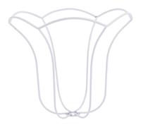 HOMSFOU Telaio in Ferro per Paralume Design Irregolare, Supporto Durevole per Lampada da Tavolo, per Creare Paralumi Personalizzati in Spazi Abitativi e Locali Pubblici