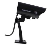 HOMSFOU Telecamera Sicurezza Fittizia Con Led Lampeggiante Cctv Simulata Per Uso Esterno e Facile Installazione Con Batteria