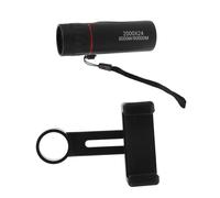 HOMSFOU Telescopio Portatile Per Smartphone Con Adattatore Monoculare Hd Per Birdwatching Concerti e Viaggi Nero