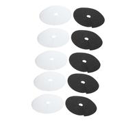 HOMSFOU Telo Pacciamatura Biodegradabile 20 Pezzi per Diserbo Giardino, Tessuto Non Tessuto Traspirante per Controllo Erbacce, Copertura Protettiva per Alberi e Orto, Preserva umidità