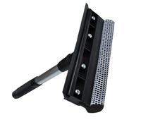 HOMSFOU Tergicristallo per Vetri Bifacciale Panno in Microfibra e Spugna, Tergivetro Smontabile in Gomma Naturale per Pulizia Finestre, Auto e Zanzariere, Strumento Pratico per Casa