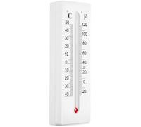 HOMSFOU Termometro da Interno ed Esterno Doppia Scala, Nascondi-Chiavi da Parete Resistente Agli Agenti Atmosferici, Portachiavi da Muro per Ambienti Domestici e Balconi