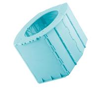 HOMSFOU Toilette Pieghevole Portatile in Pp, Sedile Comodo e Sicuro per Viaggio e Auto, Vasino Educativo per Bimbi Design Adorabile Blu