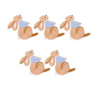 HOMSFOU Toppe Termoadesive Fai da Te 5 Pezzi Coniglio Ricamato, Accessori per Cucito e Decorazioni Abbigliamento, Applicazioni Pratiche per Vestiti, Borse e Scarpe