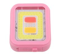 HOMSFOU Torcia a Clip per Corsa Notturna, Luce da Corsa LED Ricaricabile 600mah in ABS, Rosa, Mani Libere, per Ciclismo e attività All'aperto