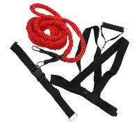 HOMSFOU Training Pull Rope, Jumping Workout Rope, Double Resistance Band, 3 Metri, Cotone e PP, Esercizi di Velocità per Hotel e Casa Colore Casuale