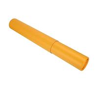 HOMSFOU Tubo di stoccaggio espandibile per manifesti progetti illustrativi di carta telescopica tubo di spedizione porta documenti scatola di registrazione 35x6cm giallo