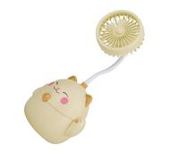 HOMSFOU Ventilatore da Tavolo Ricaricabile USB a Forma di Gatto della Fortuna Porta Penne e Piccola Scatola Portaoggetti in Plastica per Casa e Ufficio