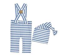 HOMSFOU Vestiti per Ragazzo Ragazza Ragazza Righe Graziose e Vivaci Abbigliamento per Bambine e Ragazzo Completo per Scatti Fotografici Feste e Giochi Interattivi