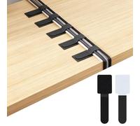 Homshsjhkis 50 Pcs Cable Management, Fermacavi Adesivi Riutilizzabili in Nylon, Autoadesive Fascette Fermacavi Mettere Sotto Scrivania Forte, Organizer Cavi Resistente per TV, PC, Laptop, Ethernet