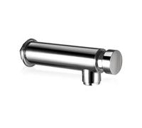 HOMSSY Rubinetto frontale temporizzato con chiusura automatica, a risparmio d'acqua, finitura cromata, ideale per bagni pubblici e commerciali