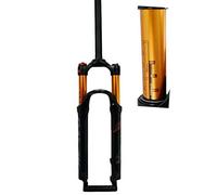HOMSXPAC Forcelle Ammortizzate per MTB da 26/27,5/29 Pollici, Forcella Anteriore con smorzamento ad Aria, Freni a Disco HL/RL, Escursione 100 mm, sgancio rapido da 1-1/8".