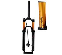 HOMSXPAC Forcelle Ammortizzate per MTB da 26/27,5/29 Pollici, Forcella Anteriore con smorzamento ad Aria, Freni a Disco HL/RL, Escursione 100 mm, sgancio rapido da 1-1/8".