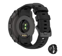 HOMTERN Cinturini progettati per Garmin Instinct E 40 mm, cinturini di ricambio flessibili in silicone per orologio, nero, Small, Silicone, Nessuna pietra preziosa