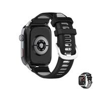 HOMTERN Cinturini progettati per Huawei Watch D2, si adattano rapidamente ai cinturini di ricambio in silicone flessibile, nero grigio, Misura unica, Silicone, Nessuna pietra preziosa