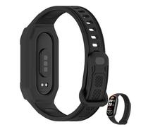 HOMTERN Cinturini progettati per Xiaomi Band 9/9 NFC/8/8NFC/7/7 NFC/6/6 NFC/5/5 NFC, cinturino di ricambio in silicone flessibile per orologio, nero, Misura unica, Silicone, Nessuna pietra preziosa