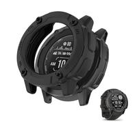 HOMTERN Compatibile con Garmin Instinct 2X, custodia protettiva leggera in morbido TPU resistente a prova di caduta, antigraffio, armatura flessibile, colore nero