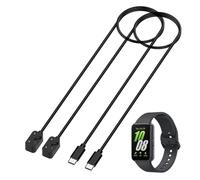 HOMTERN Confezione da 2 caricabatterie magnetici compatibili con Samsung Galaxy Fit 3 (SM-R390), cavo di ricarica di tipo C, 100 cm, stabile e sicuro, accessori per fitness tracker, confezione da 2,