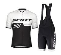 HOMTOL Abbigliamento Ciclismo da Uomo Maniche Corte Completo Bici Completo Ciclismo Manica Corta Tuta Ciclismo Uomo Pantaloncini con Bretelle in Gel 3D Traspirante e ad Asciugatura Rapida