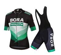 HOMTOL Abbigliamento Ciclismo Set Manica Corta Tuta Ciclismo Uomo Completo Ciclismo Estivo Per Bici Da MTB Con Pantaloncini Imbottiti in Gel Traspirante e Ad Asciugatura Rapida