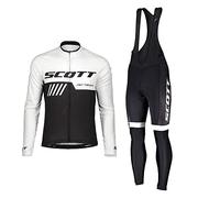 HOMTOL Abbigliamento Ciclismo Uomo invernale tuta ciclismo uomo invernale Lunga Tuta Ciclismo Giacca + Pantaloni Ciclismo Lunghi in Gel 3D per MTB Bici
