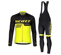 HOMTOL Abbigliamento Ciclismo Uomo invernale tuta ciclismo uomo invernale Lunga Tuta Ciclismo Giacca + Pantaloni Ciclismo Lunghi in Gel 3D per MTB Bici