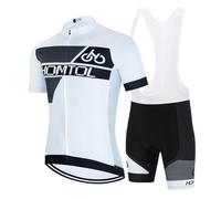 HOMTOL Maglia Ciclismo Set Uomo Manica Corta Abbigliamento Ciclismo Maglie Ciclismo Strada Tute Maglia Ciclismo Set Pantaloncini Ciclismo Uomo Manica Corta con 3D Seat Pad per Ciclismo MTB