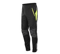 HOMTOL Pantaloni da ciclismo Uomo Lunghi Invernali Fodera in Pile Antivento Impermeabile Pantaloni da Ciclismo Pantaloni da Escursionismo Pantaloni da Ciclismo Traspirante MTB Pantaloni Termici